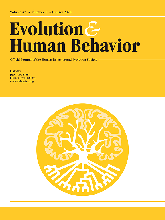Evolution and Human Behavior 2025